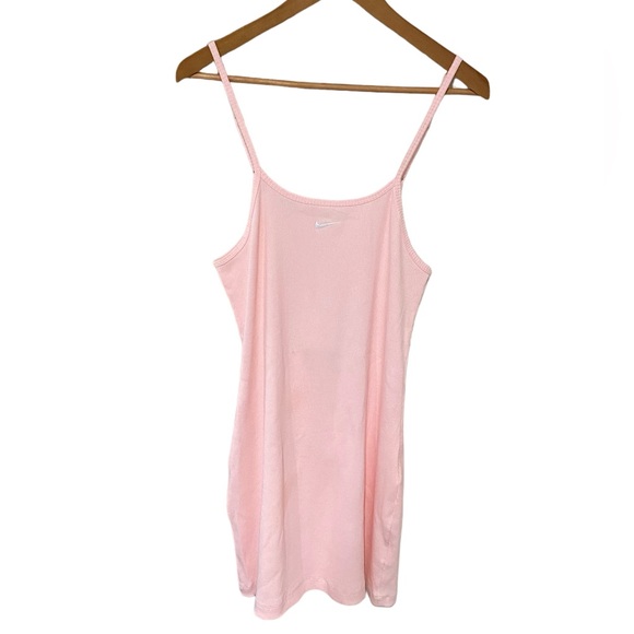 NWT Nike Sportswear Essentials Pink Ribbed Dress Size Large - Picture 3 of 12